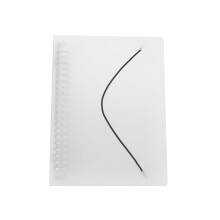 2Pcs A5 Paper Holder Clip Board White Plastic for School and Office