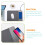 Wireless 10W Charging Mouse Pad Black PU Material Non-Slip Gaming Pad 8