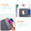 Wireless 10W Charging Mouse Pad Black PU Material Non-Slip Gaming Pad 9