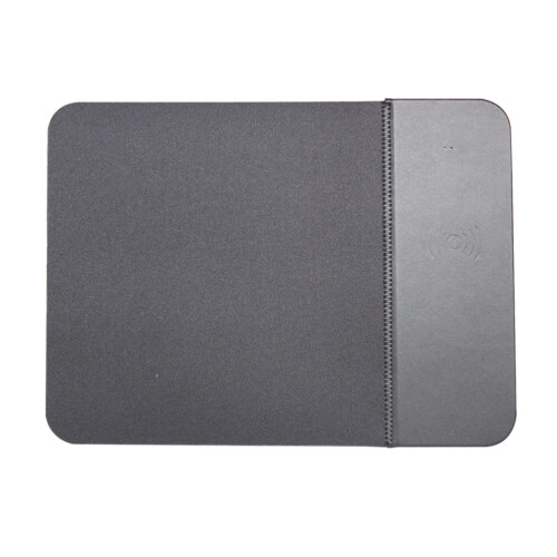 Wireless 10W Charging Mouse Pad Black PU Material Non-Slip Gaming Pad 1
