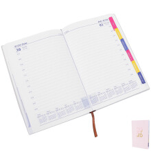 caderno agenda diária a5 2026 capa couro sintético para trabalho
