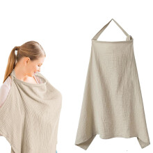 Breastfeeding Cover 75 X 95 Cm 100% Cotton Lightweight Breathable Nursing Poncho