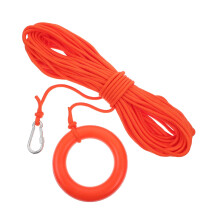 Core Cord Survival Rope Lifeguard Float Rescue Ring, Swimming Safety Floating Hoop Hook, Buoyant Rescue Rope