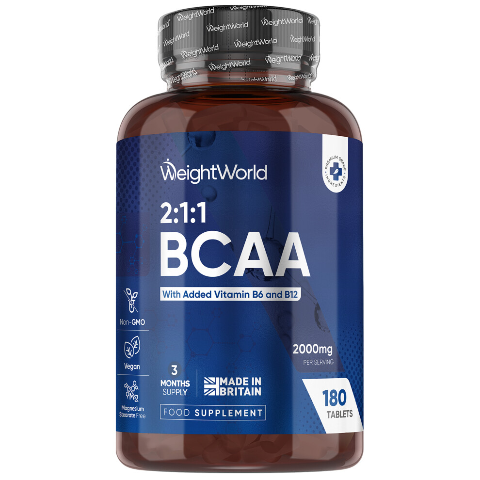 Weightworld Bcaa Tablets 2000Mg 180 Vegan Tablets