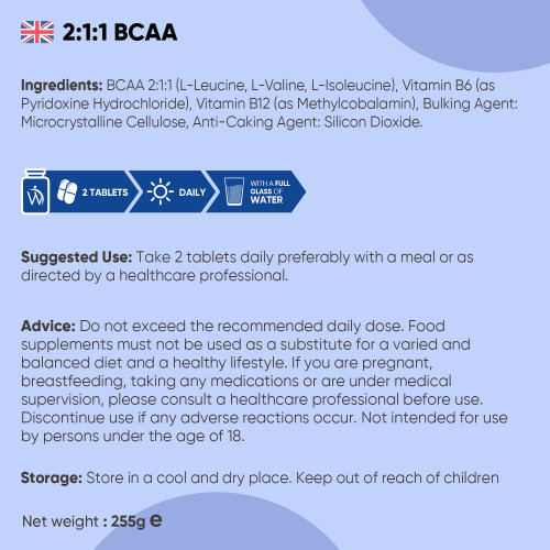WeightWorld BCAA Tablets 2000mg  180 Vegan Tablets 2