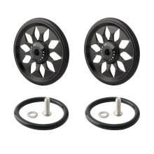 1 Set Aluminiumlegierung Faltrad-Easy-Wheel, kompatibel mit Brompton