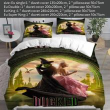 (King) Wicked The Printed Bed Duvet Cover Pillowcase Three Piece Set Kid Room For
