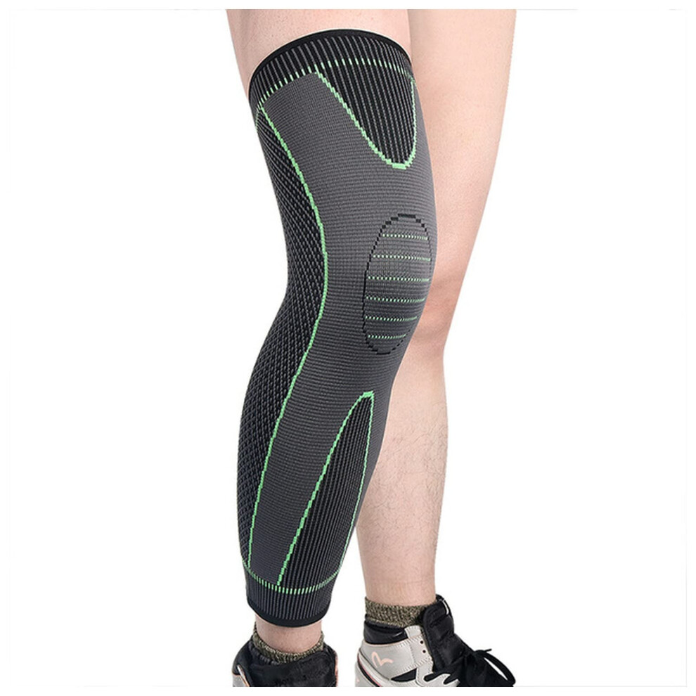 Knee Pads 1 Pcs Compression Sleeve M Size Silicone Spring Support Elastic Knee Pad Brace For Volleyball Running-image-OPC-PKT7NDM-NEW