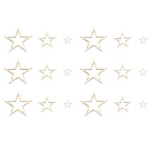 200St Houten Ornamenten, Beige Kleur, Veilig En Perfect Voor Knutsel