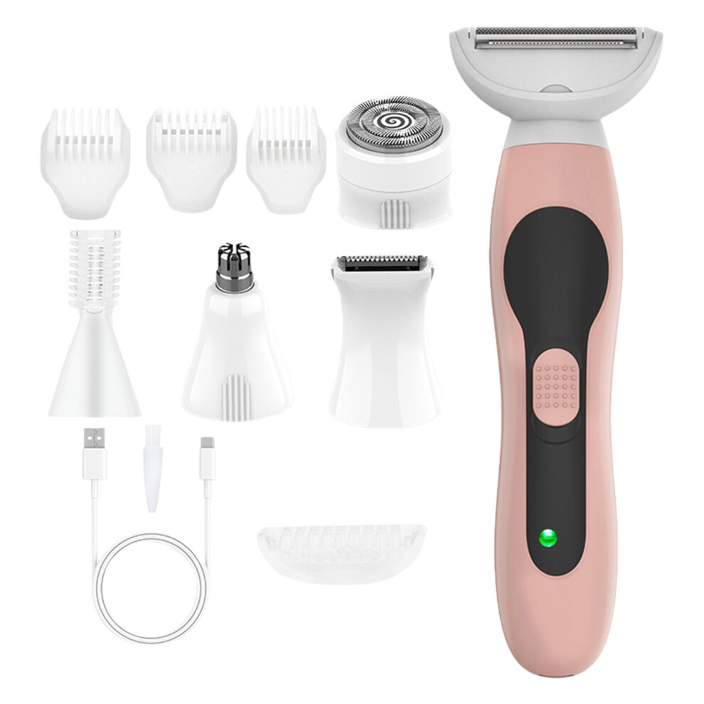 Women Multifunctional Hair Removal Set Rechargeable Portable Hair Removers For Shaving Eyebrow And Nose Hair Trimming