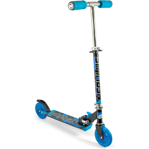NEBULUS SCOOTER Black and Blue - Chrome Finish 1