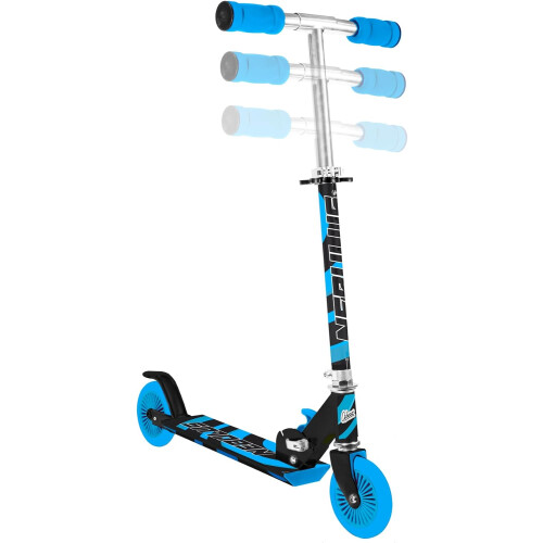 NEBULUS SCOOTER Black and Blue - Chrome Finish 2