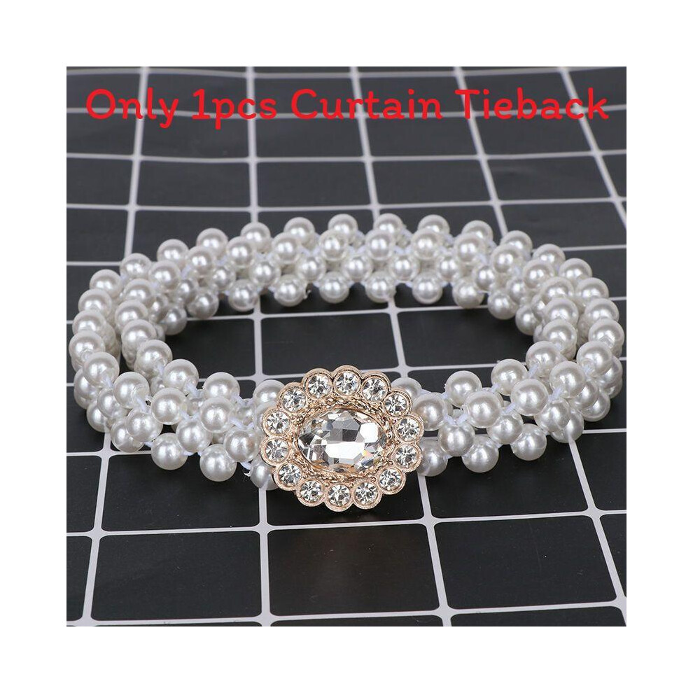 (Sunflower Gold, 65cm) Butterfly Deer Shape Pearl Curtain Tieback For Living Bedroom Decorate Room-image-OPC-PKT7P2Q-NEW