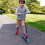 NEBULUS SCOOTER Black and Blue - Chrome Finish 7