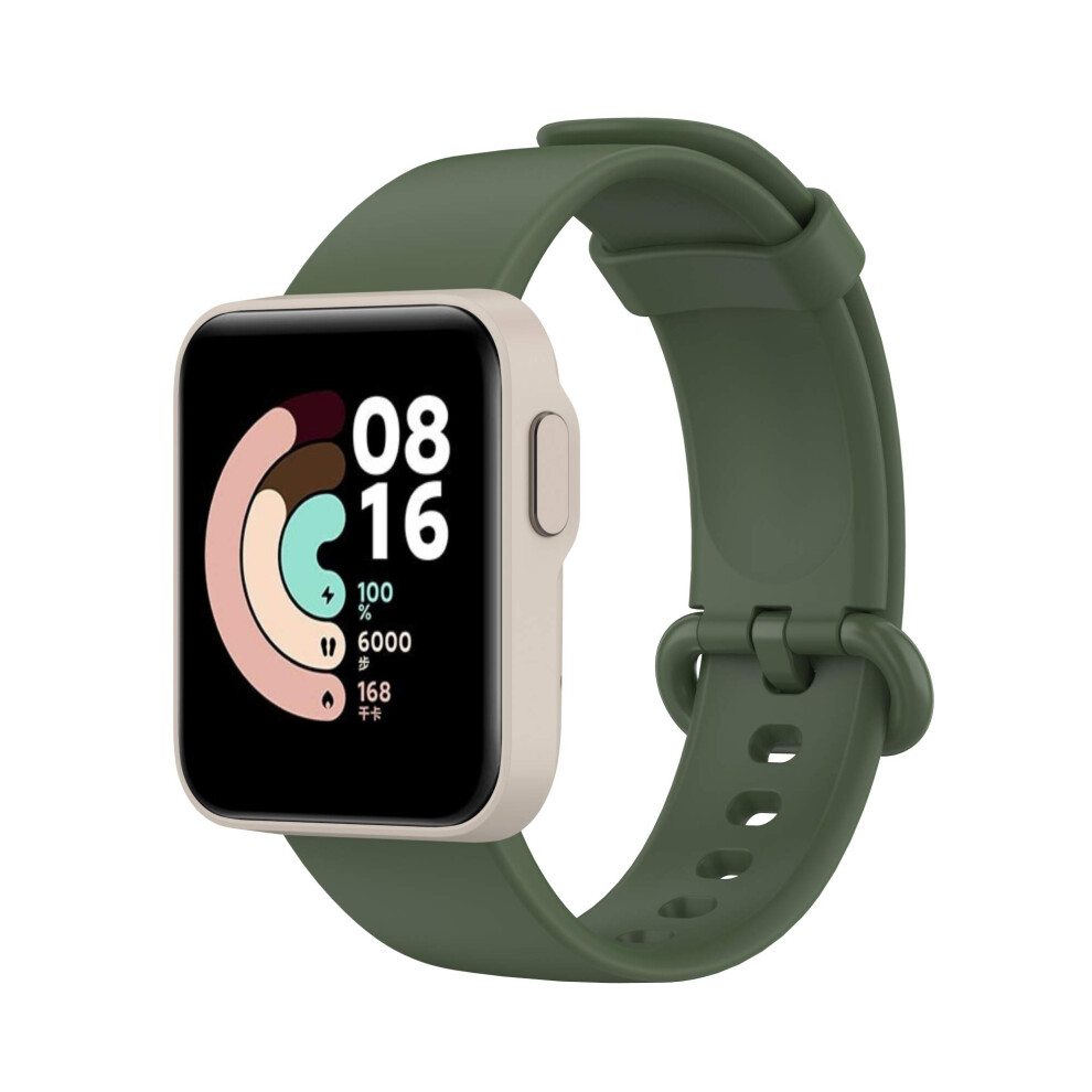 Wrist Band For Xiaomi Mi Watch Lite And Redmi Watch Lite, Silicone Sport Strap, Adjustable Wrist Band, Army Green 9016109163325