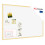 White cork notice board wooden natural frame 90x60 cm 1
