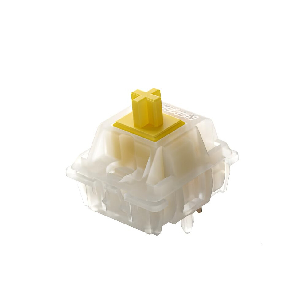 Milky Pro Keyboard Switches Ks-3X1 Linear Rgb Led Pre-Lubed 5-Pin For Mx Mechanical Keyboard (110 Pcs) Yellow 9016109163370