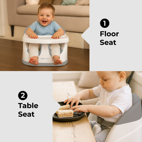 My Babiie MBHCB 2-in-1 Baby Booster Seat - Grey 2