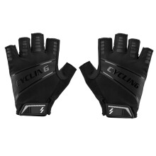 1 paar unisex fahrradhandschuhe stoßdämpfend atmungsaktiv halbfinger
