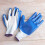 12 gummierte schutzhandschuhe mit blauer beschichtung 10
