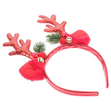 rentierhörner kopfschmuck mit roten pailletten für weihnachten