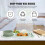 1 set straw bowl and plate with cutlery, drop-proof, green 11