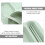1 set straw bowl and plate with cutlery, drop-proof, green 8