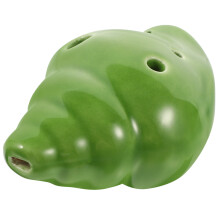 Decoratieve conchvormige 6-gaats ocarina van duurzaam keramiek