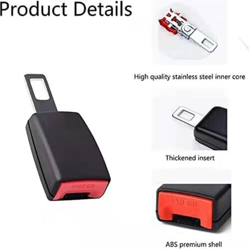 General Car Seat Belt Extender Safety Belt Extension Connector Socket Extension 2