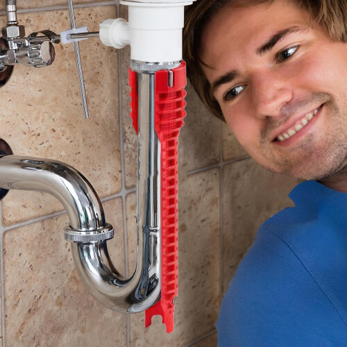 Sink Faucet Wrench 14-In-1 Multi-Function Under Sink Tool, Water Pipe Puller For Urinal, Sink, Kitchen 1