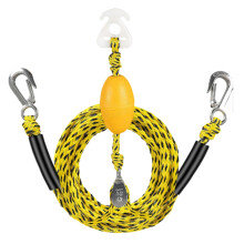 Boat Tow Rope Ski Boat Tow Rope Quick Connector Harness Heavy-Duty Floating Tow Line 4-Rider Clip Hook Water Sports