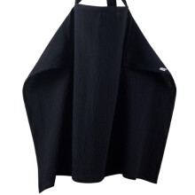 Muslin Nursing Cover, Adjustable Privacy Apron, Soft Breathable 360 Degree Coverage Black 75x95cm, For Mom Breastfeeding