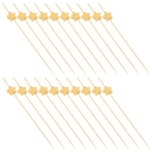200 cocktail spieße sternform für snacks und