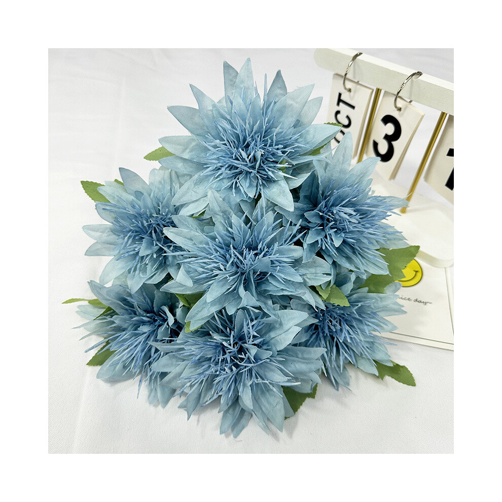 (LightBlue) Heads Simulated 7 Multiple Petals Lily Bouquet Artificial Flower Hoom For Decor-image-OPC-PKT7YNV-NEW