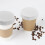 50pcs disposable paper cup lids for coffee hot drinks, white 3
