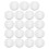 50pcs disposable paper cup lids for coffee hot drinks, white 10