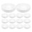 50pcs disposable paper cup lids for coffee hot drinks, white 1