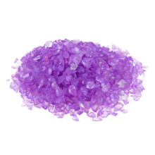 2Pcs Purple 500G Glass Stone Sand For Micro Landscape And Fish Tank