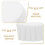50pcs disposable paper cup lids for coffee hot drinks, white 8