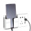 usb wall socket with phone charging bracket white 1