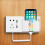 usb wall socket with phone charging bracket white 8