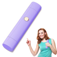 Facial Hair Remover Wireless Rechargeable Epilator For Women Waterproof Wet And Dry Double Head Purple Legs Bikini Arms