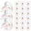 100Pcs Clear Heart Thumbtacks Versatile Push Pins for Cork and Maps 9
