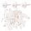 100Pcs Clear Heart Thumbtacks Versatile Push Pins for Cork and Maps 10