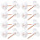 100Pcs Clear Heart Thumbtacks Versatile Push Pins for Cork and Maps 5