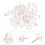 100Pcs Clear Heart Thumbtacks Versatile Push Pins for Cork and Maps 11