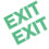 2St Luminus Veiligheids Exit Sticker Groen Wanddecoratie 1