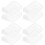 8Pcs Durable PP Drawer Partitions Transparent for Household Use 7