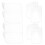 8Pcs Durable PP Drawer Partitions Transparent for Household Use 5