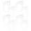 8Pcs Durable PP Drawer Partitions Transparent for Household Use 10